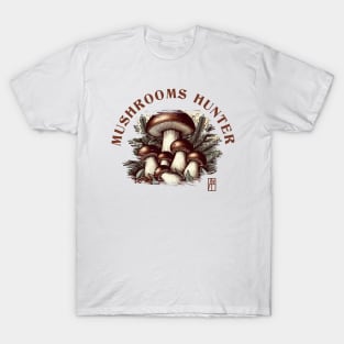 MUSHROOMS - Mushrooms Hunter - Bolete Mushrooms - Bolete Forager T-Shirt